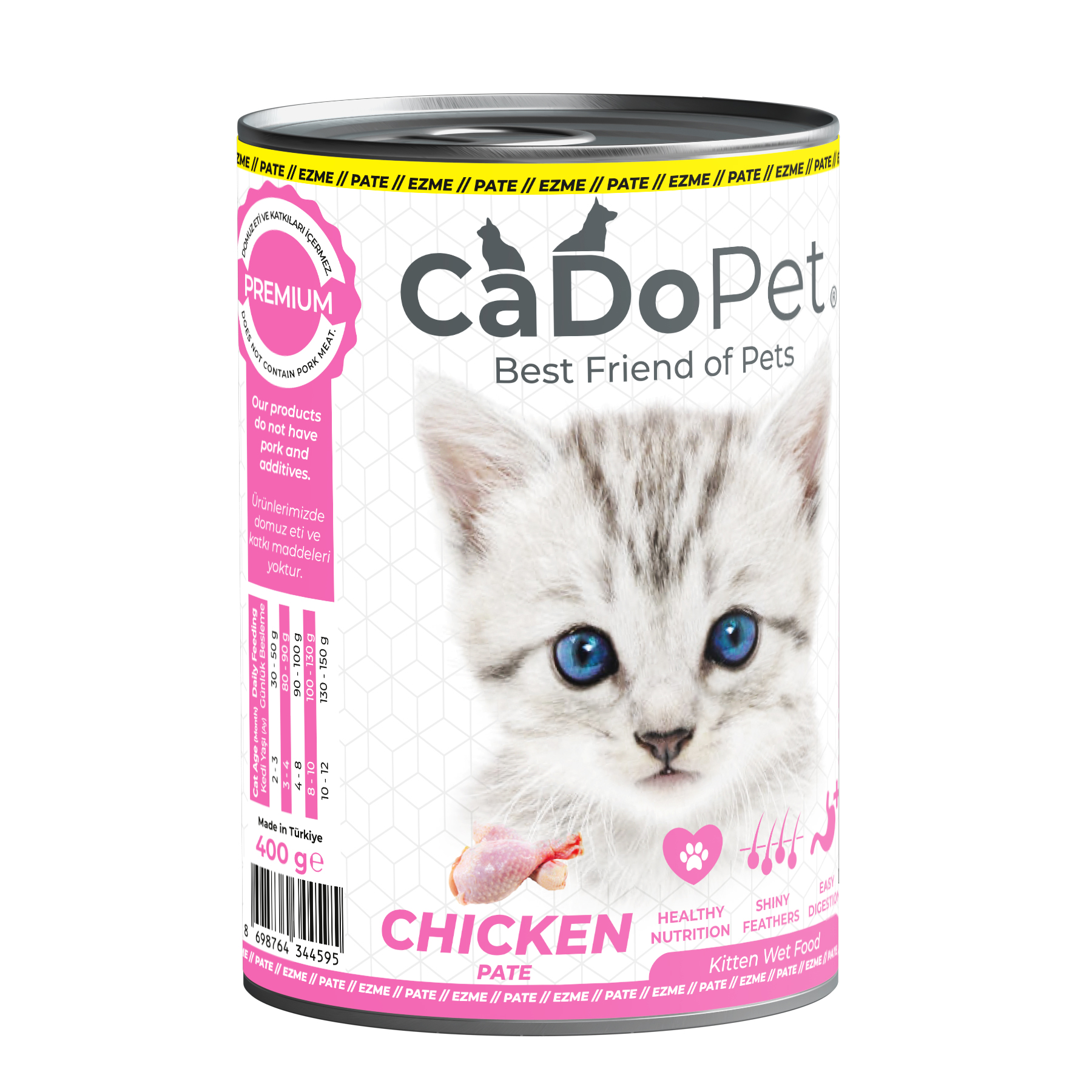 .Kitten Wet Food 400g with Chicken Pate.