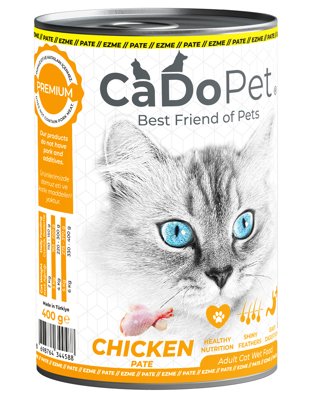 Yetişkin Yaş Kedi Maması Tavuklu 400g Ezme