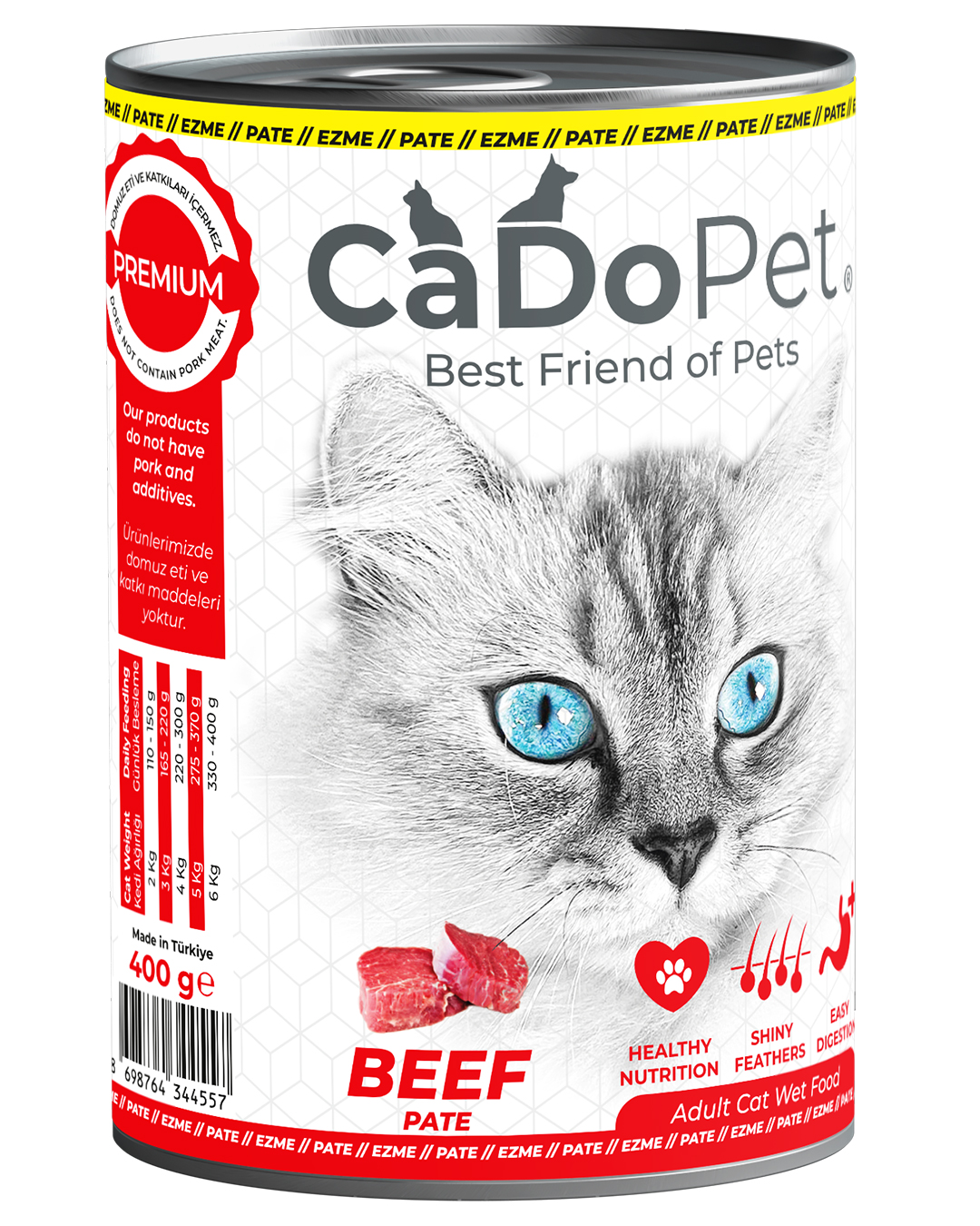 Yetişkin Yaş Kedi Maması Sığır Etli 400g Ezme