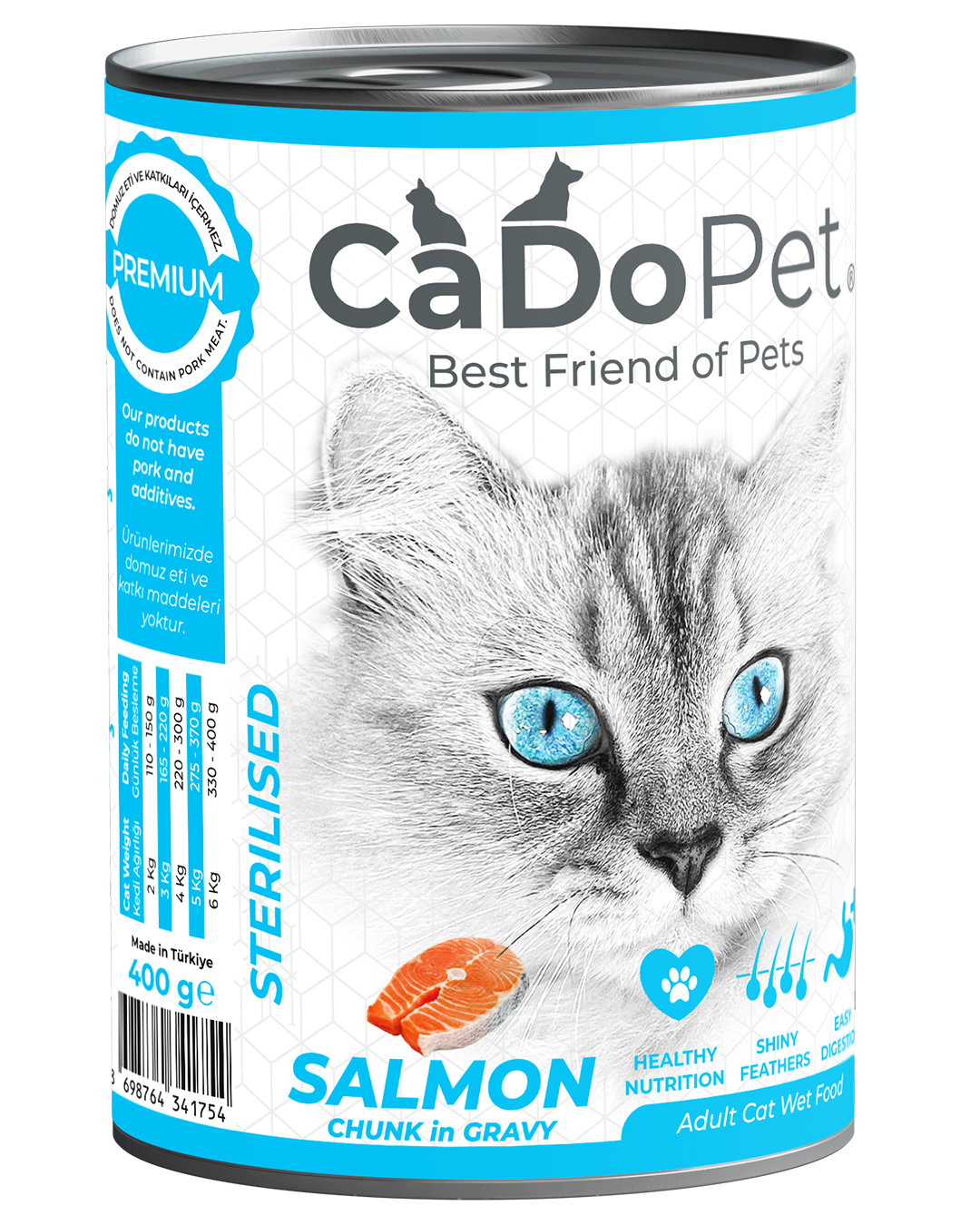Yetişkin Yaş Kedi Maması Somonlu Kısırlaştırılmış 400g
