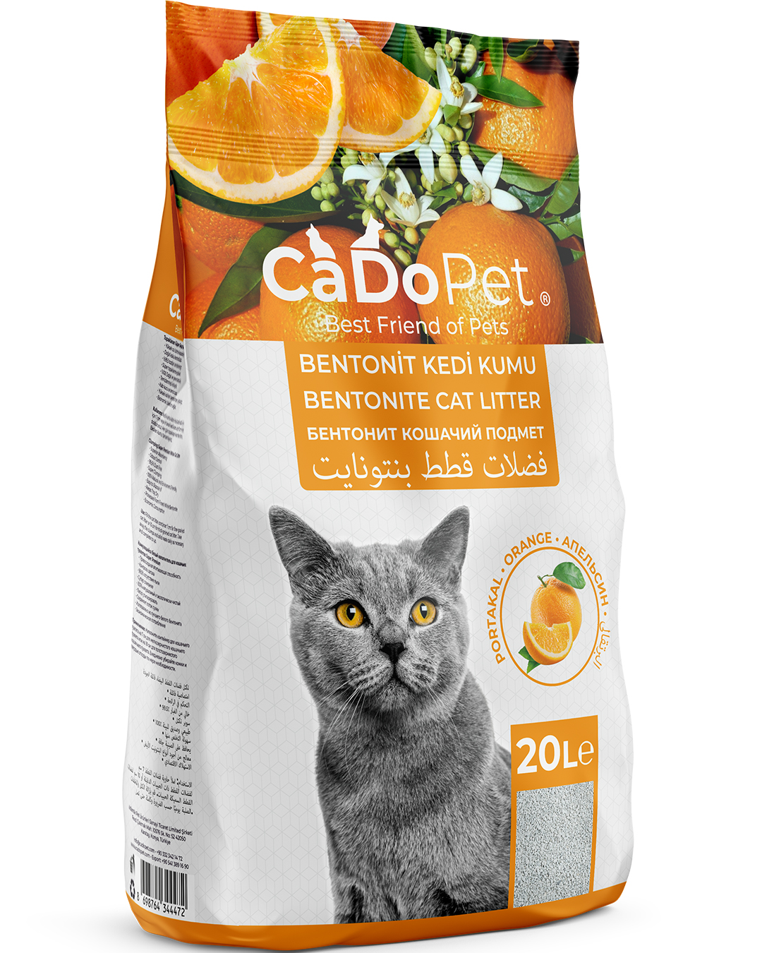 Kedi Kumu 20 Litre Portakal