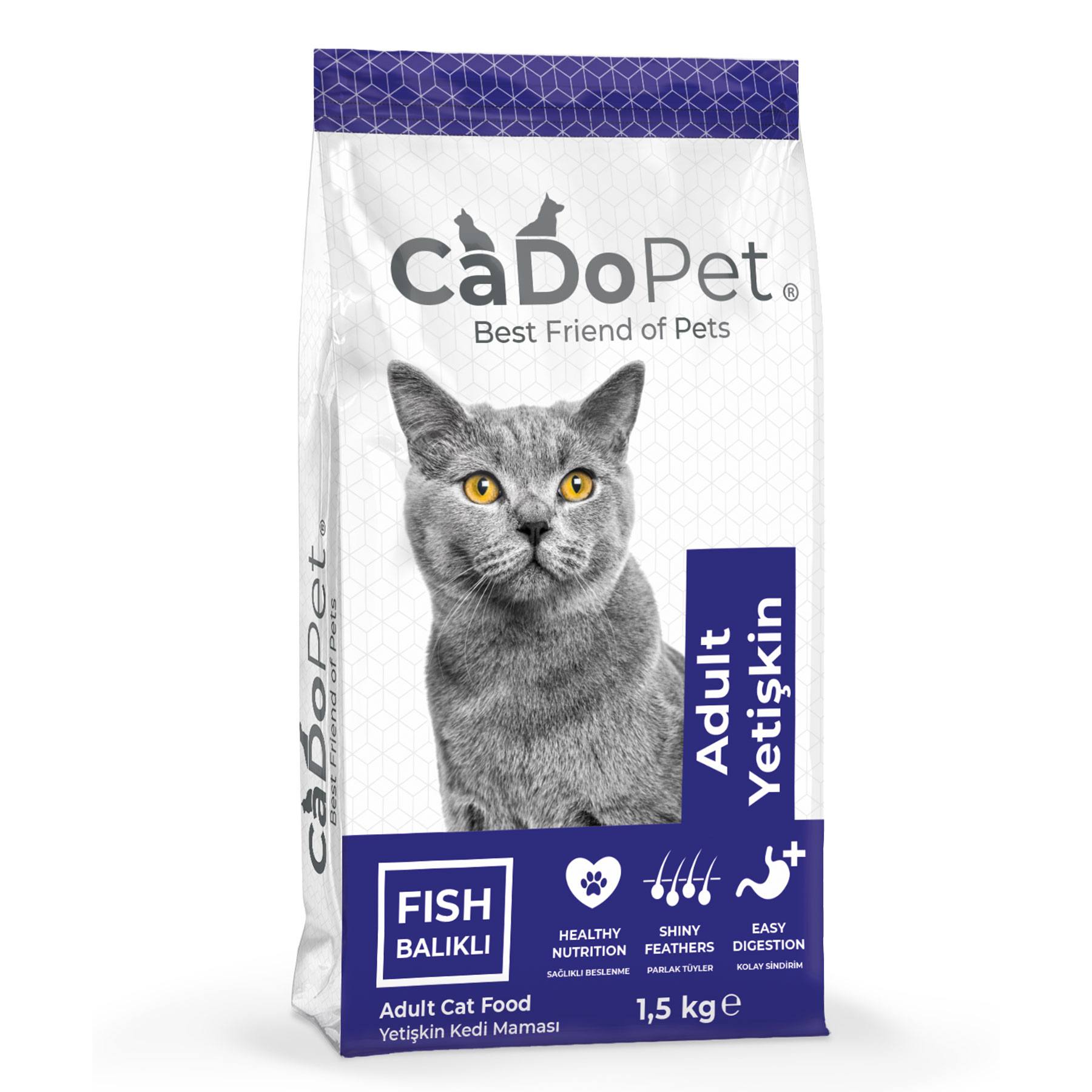 .Cat Dry Food 1,5 Kg Fish.